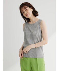Green Parks ボーダーリブタンクトップ