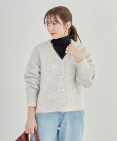 Green Parks 毛ふきシャギーＶネックカーディガン
