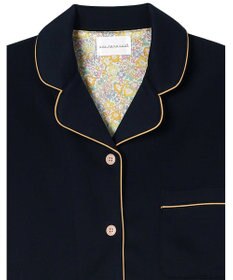 une nana cool 【綿混】ハイゲージダブルエアー 長袖開襟パジャマ MADE WITH LIBERTY FABRIC