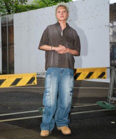 WEGO 【ユニセックス着用ITEM】ブリーチチェックロゴシャツ（SS）