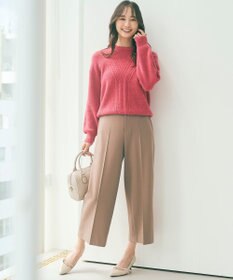 ANY SIS 【洗える】フロントケーブルポイントアンゴラブレンド ニット