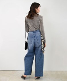 woadblue ＜坪田あさみさんコラボ＞DADA  ダダ  /  LT BLUE ワイドデニムパンツ