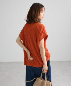 Green Parks 表面感カットフリルフレンチプルオーバー