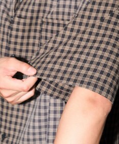 WEGO 【ユニセックス着用ITEM】ブリーチチェックロゴシャツ（SS）