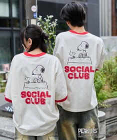 WEGO 【ユニセックス着用ITEM/MLサイズ展開】別注PEANUTSプリントT（SS）