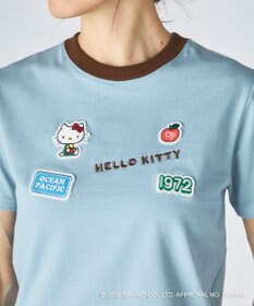 OP／FILA 【Ocean Pacific×ハローキティ】ワッペンリンガーチビTシャツ