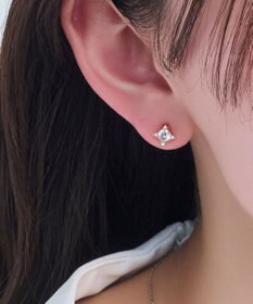 Phoebe 【金属アレルギー対応】クラシッククリスタルビジューセラミックピアス/ニッケルフリー（片耳）