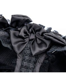 PET PARADISE cherircouture ツイード ベストハーネス 《ブラック》 Ｓ