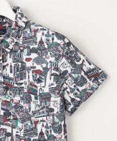 23区GOLF 【WOMEN】【吸水速乾/UVカット】パリマップ総柄ポロシャツ