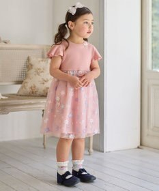 ANY KIDS 刺繍チュールワンピース