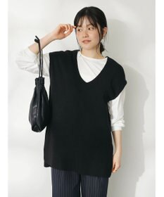 CRAFT STANDARD BOUTIQUE 【２点セット】片畦ニットベスト＋ロンＴＥＥ