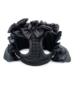 PET PARADISE cherircouture ツイード ベストハーネス 《ブラック》 Ｓ