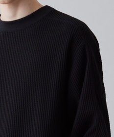 UNFILO MENS イージーケア ワッフル クルーネック [23年春夏商品]