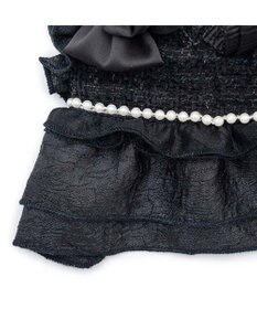 PET PARADISE cherircouture ツイード ベストハーネス 《ブラック》 Ｓ