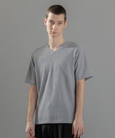 JOSEPH HOMME 新素材【清涼感】メランジクロスジャージー　Vネック半袖カットソー