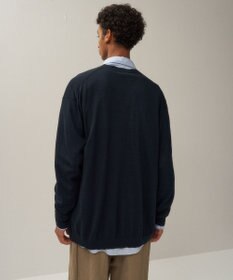 ATON NUBUCK SILK COTTON | オーバーサイズカーディガン - UNISEX