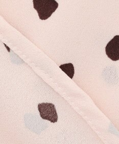 ICB 【WEB限定カラーあり・洗える】Back Satin Amunzen キーネックブラウス