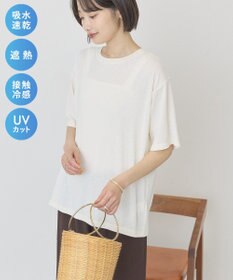 AMERICAN HOLIC 【先行予約】【マルチ機能】配色ステッチルーズTシャツ