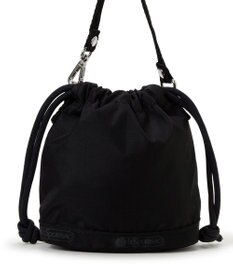 LeSportsac DRAWSTRING BUCKET CHARM/リサイクルドブラックJP