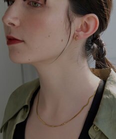 Phoebe 【金属アレルギー対応】ワンタッチメタルフープミニピアス(片耳)/サージカルステンレス ゴールド