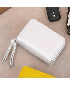 UNBILLION ペルケ perche / ドット型押し・ジャバラカードキーケース