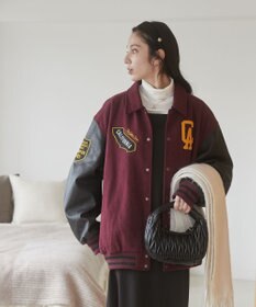 WEGO 【ユニセックス着用ITEM/SMLサイズ展開】メルトンワッペンスタジャン