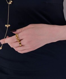 Phoebe 【金属アレルギー対応】ソリッドキヘイリング　ゴールド