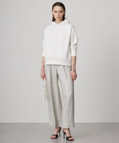 ICB 【日本製】トリアセリネンシャイニーツイル ワイドパンツ