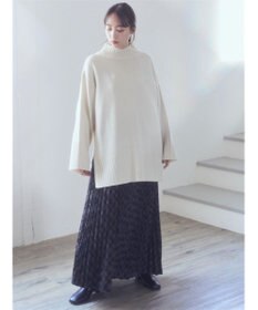 earth music&ecology すきな丈プリーツスカート