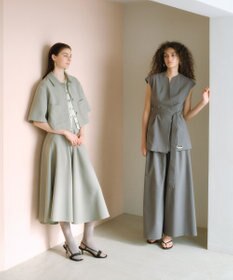 #Newans 【シワになりにくい】〈花乃まりあさんコラボ〉サーキュラースカート