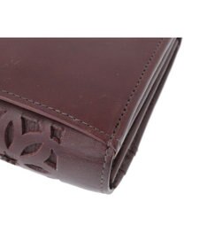 genten カットワーク フラップ長財布