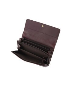 genten カットワーク フラップ長財布