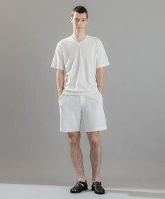 JOSEPH HOMME 新素材【清涼感】メランジクロスジャージー　Vネック半袖カットソー