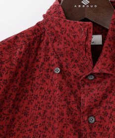 JOSEPH ABBOUD 【ソフトな着心地/I単品羽織にも】 コーデュロイフラワープリント シャツ