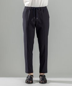 JOSEPH HOMME 新型・新柄【洗える/ストレッチ/シワになりにくい/セットアップ対応可】クールドッツストレッチ ドロスト付テーパードパンツ / PEGG CONVERTIBLE