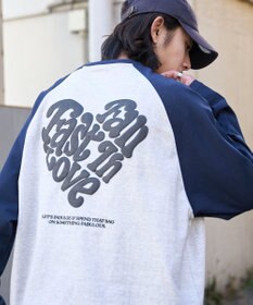 WEGO ラグランハートグラフィックT（LS）