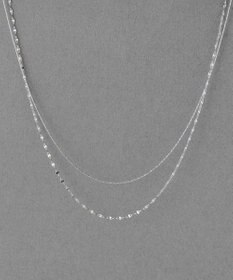 Phoebe 【金属アレルギー対応】ダブルチェーンネックレス　シルバー/サージカルステンレス