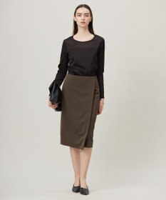 ICB L 【洗える】 PlaXフィラメントジャージー シアーコンビカットソー