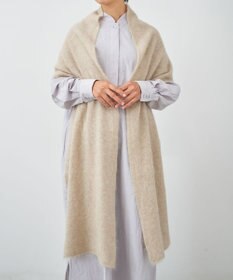 AND WOOL 【ファー加工】カシミヤ100％のストール