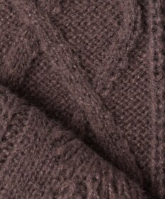 Feroux 【洗える】金釦ケーブル ニット