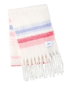 MOONBAT estaa ボリュームマフラー マルチボーダー／手洗い可