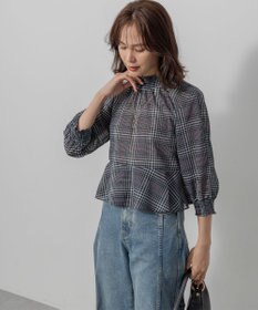 組曲 L ライトトロピカルティアード ブラウス