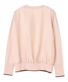 BEIGE， CHLOR / ウールシルクツイルドッキングVネックニット