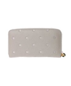 UNBILLION ペルケ perche / 牛革ドット刺繍ラウンド長財布