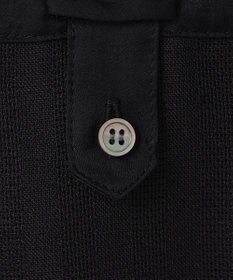 BEIGE， GOSHE / サテン切替 シアースタンドブラウス