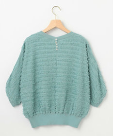 組曲 【WEB限定】カットジャガードドルマンスリーブ ニット