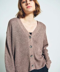 GRACE CONTINENTAL ラメニットカーディガン