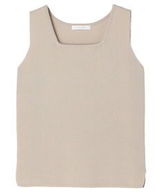 Green Parks スクエアネックニットタンクトップ