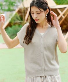 Tiaclasse 【洗える】リネンタッチカーディガン