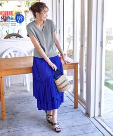 Tiaclasse 【洗える】リネンタッチカーディガン